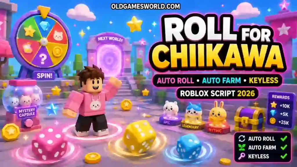 Roll for Chiikawa Script 2026 with Auto Roll, Auto Farm and Keyless access