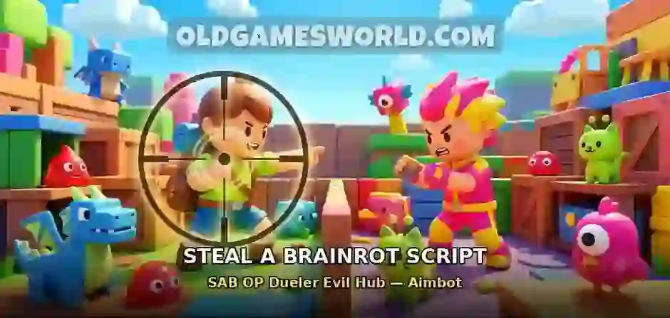 Steal a Brainrot Script – SAB OP Dueler Evil Hub (Aimbot & Spinbot)
