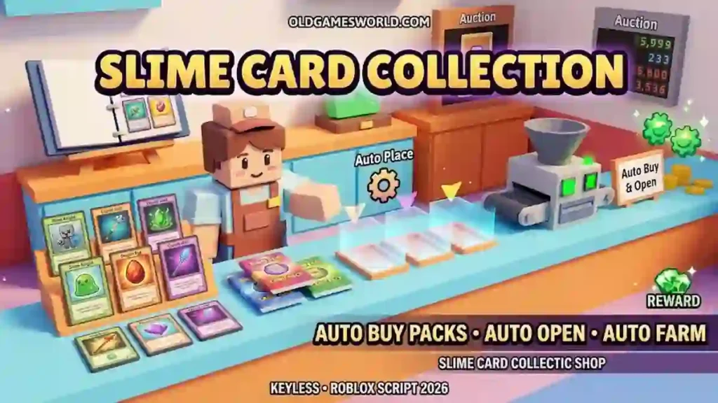 Slime Card Collection Script 2026 with Auto Buy Packs, Auto Open, Auto Farm and Keyless features