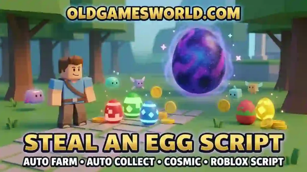 Steal an Egg Script with Auto Farm, Auto Collect, Cosmic features, and Roblox gameplay tools