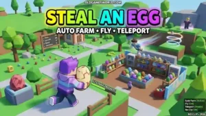 Steal an Egg Auto Farm Script 2026 gameplay with Auto Farm, Fly, Teleport and No Clip