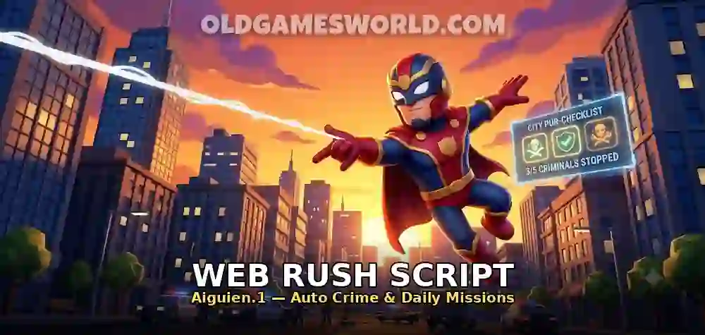 Web Rush Script by Aiguien.1 (Keyless) – Auto Crime & Daily Missions